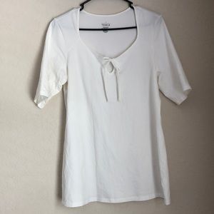 Short sleeve white shirt